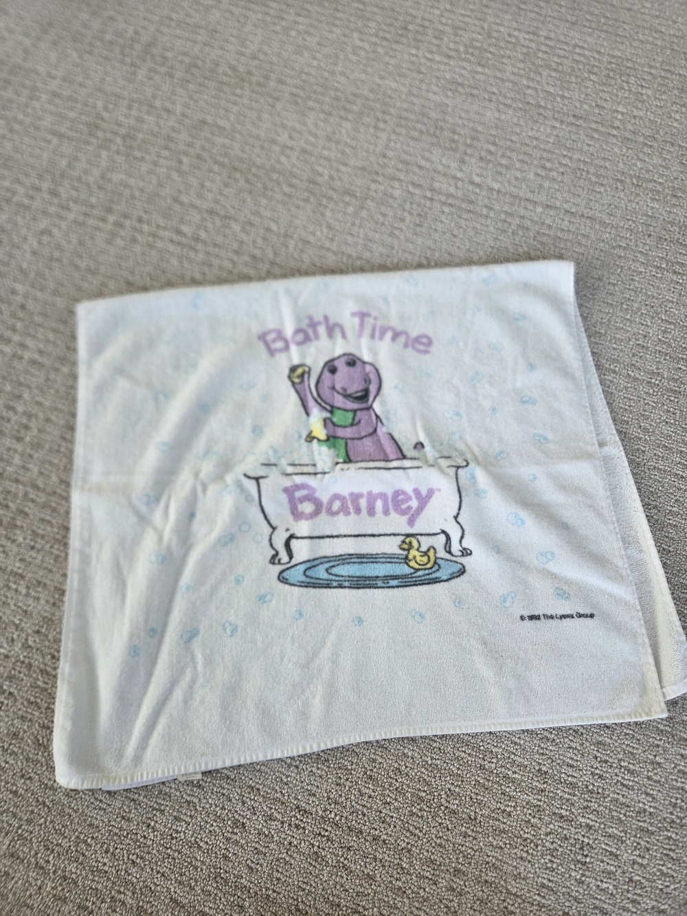 Vtg 1992 Barneys Bath Time Kids